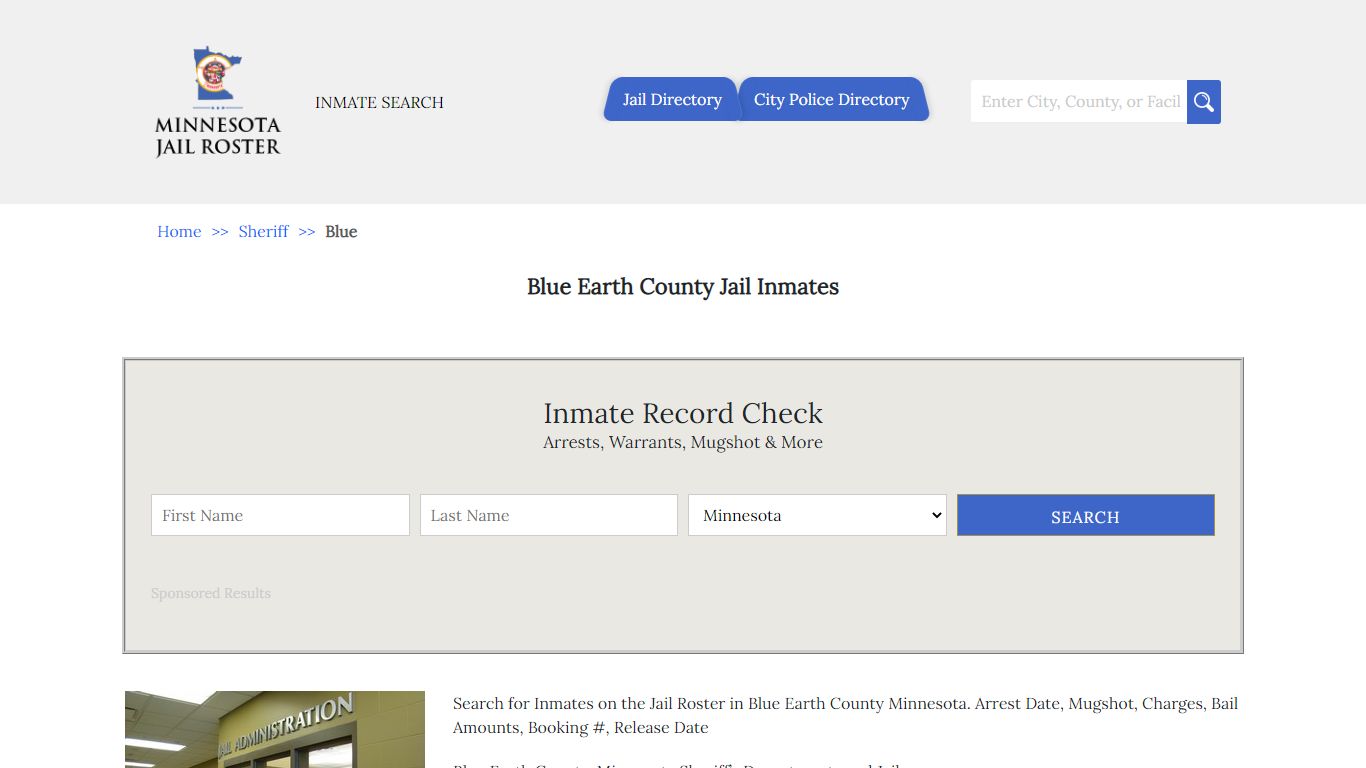 Blue Earth County Jail Inmates | Jail Roster Search - Minnesota Jail Roster